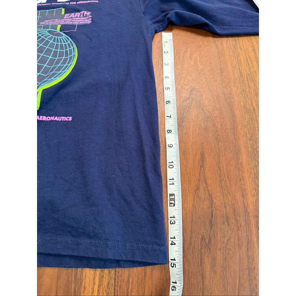 Hyper Space Boys' Navy Blue NASA 100% Cotton Long Sleeve T-Shirt Size 16 - Picture 3 of 6